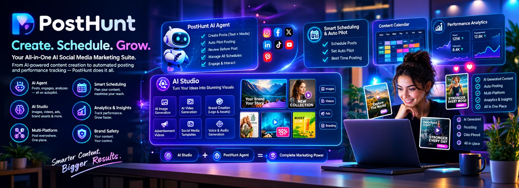 PostHunt, AI Social Media Suite